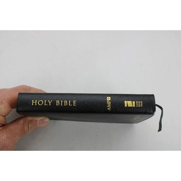 Amplified Thinline Bible, Compact, Bonded Leather, Black - Picture 3 of 13